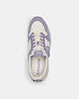COACH®,STRIDER SNEAKER,Mixed Material,Light Violet,Inside View,Top View