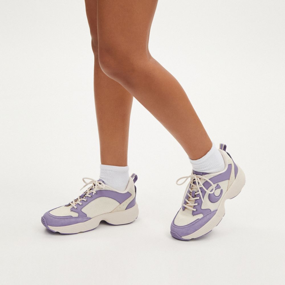 COACH®,CHAUSSURE DE SPORT STRIDER,Violet pâle,Detail View