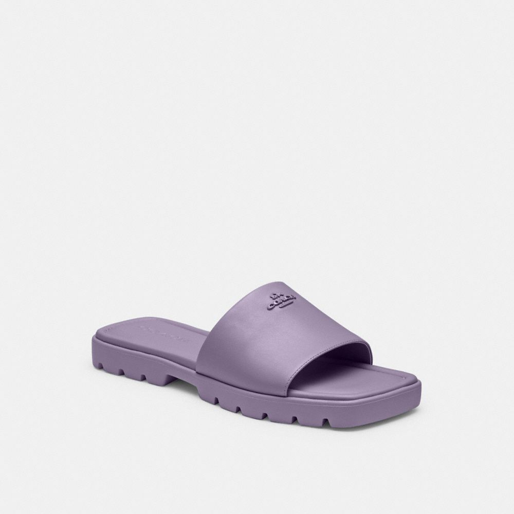 COACH®,FIONA SANDAL,Light Violet,Front View