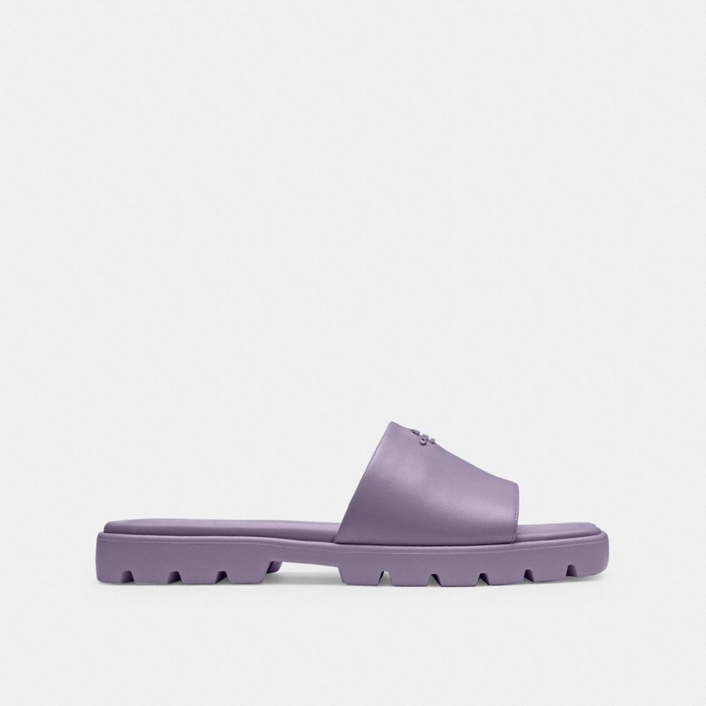 COACH®,FIONA SANDAL,Light Violet,Angle View