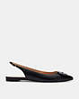 COACH®,VEDA SLINGBACK,Leather,Black,Angle View