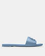 COACH®,EVY SANDAL,Leather,Cornflower,Angle View
