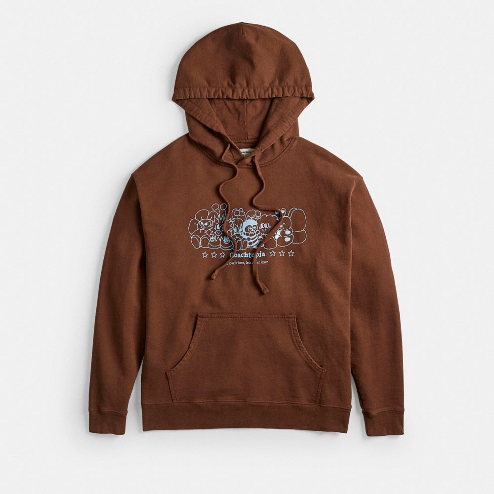 Hoodie In 92% Recycled Cotton: Coachtopia Creatures