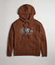 COACH®,Hoodie in 92% Recycled Cotton: Coachtopia Creatures,New Item1,Dark Brown Multi,Front View