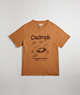 COACH®,Relaxed T-Shirt in 97% Recycled Cotton: Flower Pot,97% Recycled Cotton, 3% Recycled Poly,Camel,Front View