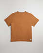 COACH®,Relaxed T-Shirt in 97% Recycled Cotton: Flower Pot,97% Recycled Cotton, 3% Recycled Poly,Camel,Back View
