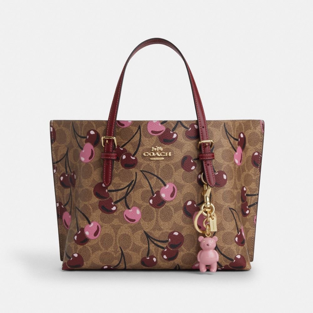 COACH®,Bear Bag Charm,Bag Charm,3D Embellishment,Key Ring,Mixed Metal,Casual,,Angle View