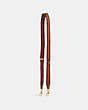 COACH®,WEBBING STRAP,Leather,X-Large,Gold/Wine Multi,Front View