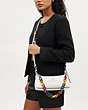 COACH®,CHAIN SHOULDER STRAP IN RAINBOW,Recycled Resin,Silver,Detail View