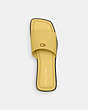 COACH®,FLORENCE SANDAL,Leather,Daffodil,Inside View,Top View