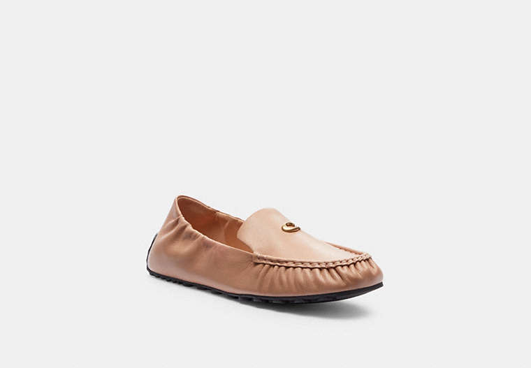 COACH®,RONNIE LOAFER,Leather,Buff,Front View image number 0