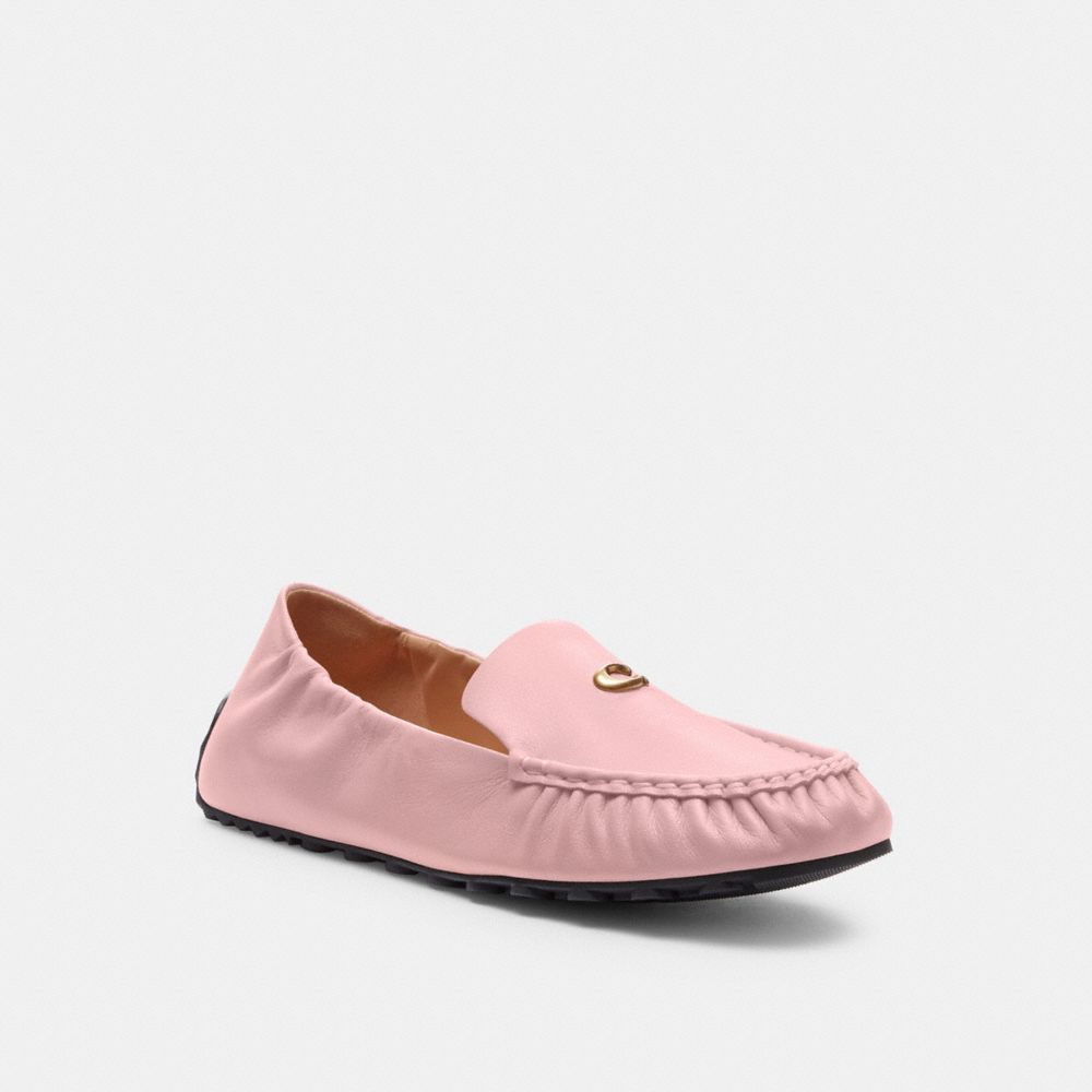 COACH®,RONNIE LOAFER,Leather,Soft Pink,Front View