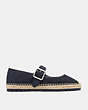 COACH®,COURTNEY ESPADRILLE IN SIGNATURE CANVAS,Signature Coated Canvas,Black,Angle View
