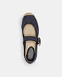 COACH®,COURTNEY ESPADRILLE IN SIGNATURE CANVAS,Signature Coated Canvas,Black,Inside View,Top View