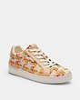COACH®,LOWLINE LOW TOP SNEAKER,Leather,Neutral,Front View