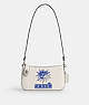 COACH®,THE LIL NAS X DROP PENN SHOULDER BAG,Luxe Refined Calf Leather,Mini,Silver/Chalk,Front View