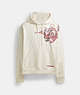 COACH®,NEW YEAR HOODIE SWEATSHIRT WITH DRAGON,cotton,Cream,Front View