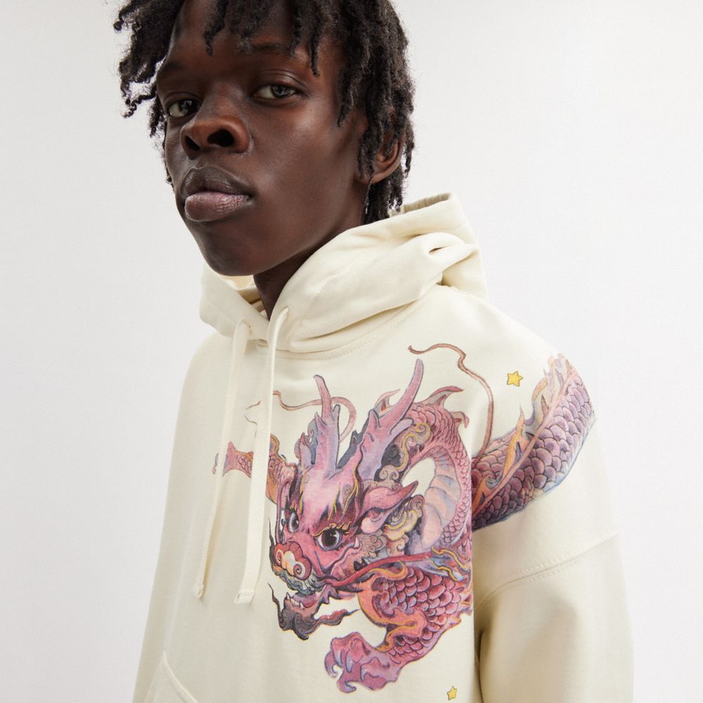 Men's Hoodie Hooded Sweatshirt Unisex Ladies Loose Fashion Embroidery  Dragon Pullover,creamcolor-XL : : Clothing, Shoes & Accessories