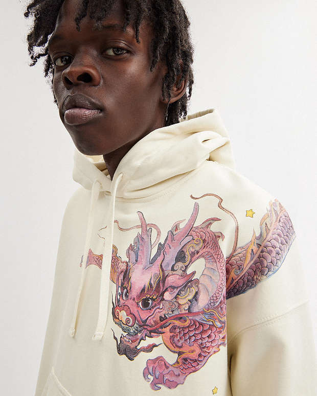 New Year Hoodie Sweatshirt With Dragon