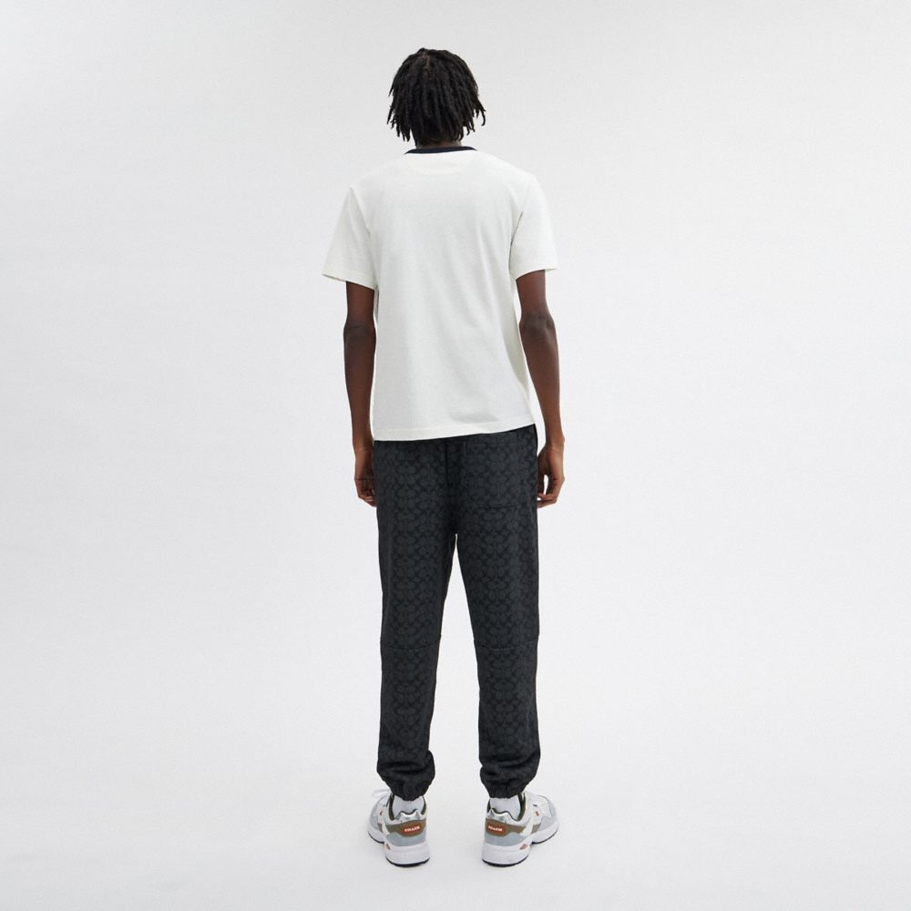 COACH®,ESSENTIAL SIGNATURE JOGGERS,Charcoal Signature,Scale View