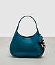 COACH®,Ergo Bag in Crinkle Patent Coachtopia Leather,Coachtopia Leather,Small,Deep Turquoise,Front View