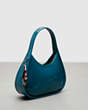 COACH®,Ergo Bag in Crinkle Patent Coachtopia Leather,Coachtopia Leather,Small,Deep Turquoise,Angle View