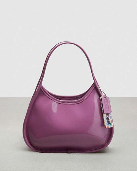 COACH®,Ergo Bag in Crinkle Patent Coachtopia Leather,Coachtopia Leather,Small,Lilac Berry,Front View