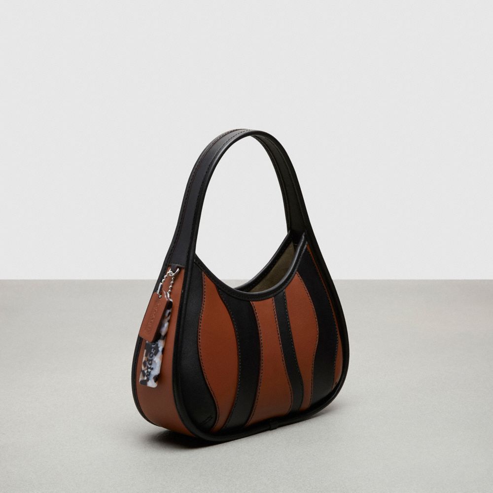 COACH®,Ergo Bag In Wavy Stripe Upcrafted Leather,,Angle View