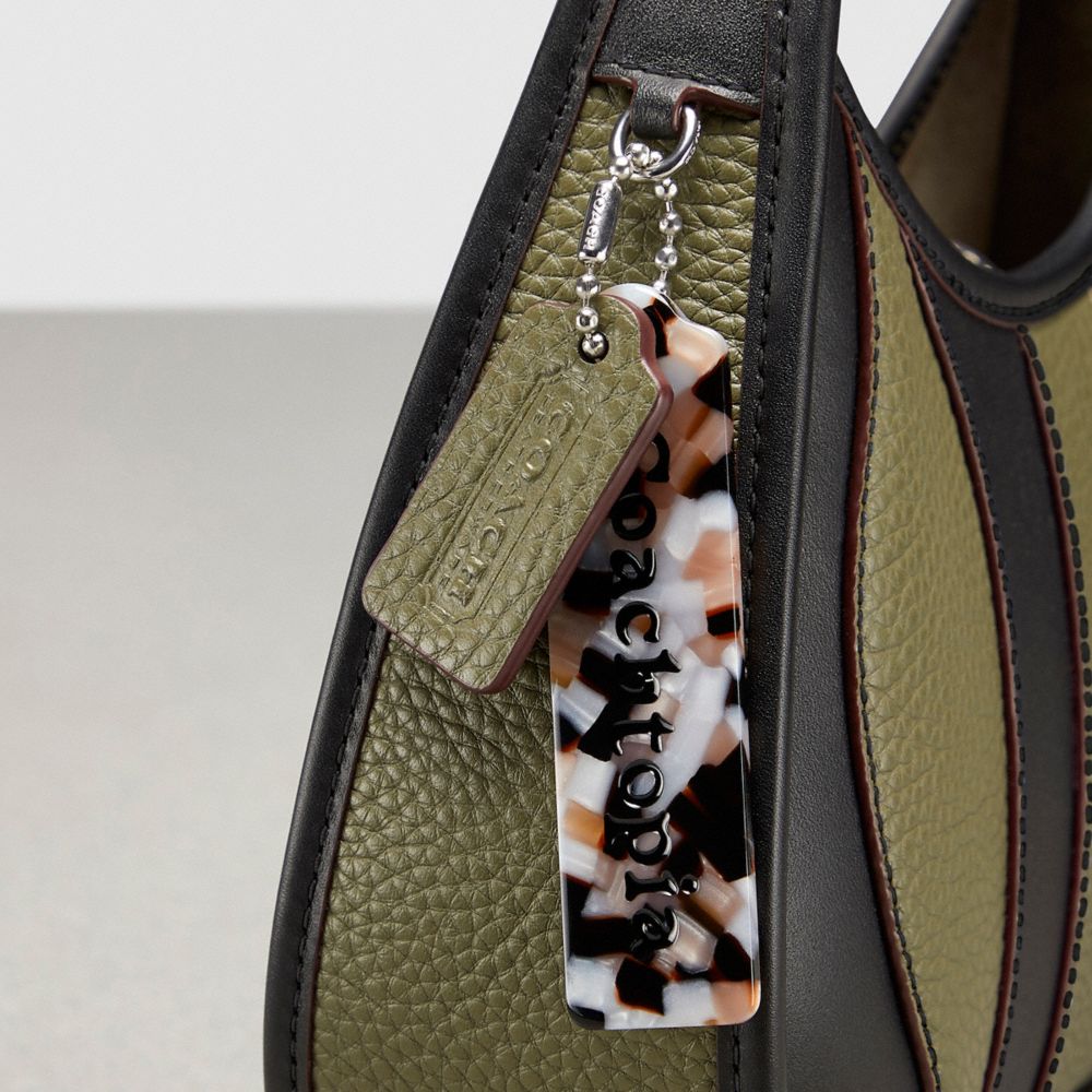 COACH®,Ergo Bag In Wavy Stripe Upcrafted Leather,Olive,Group View