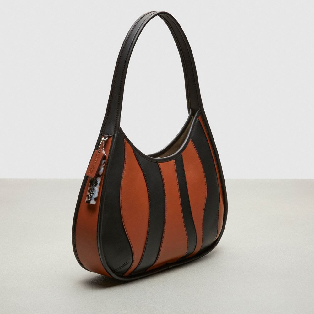 COACH®,Ergo Bag With Wavy Stripe In Upcrafted Leather,,Angle View