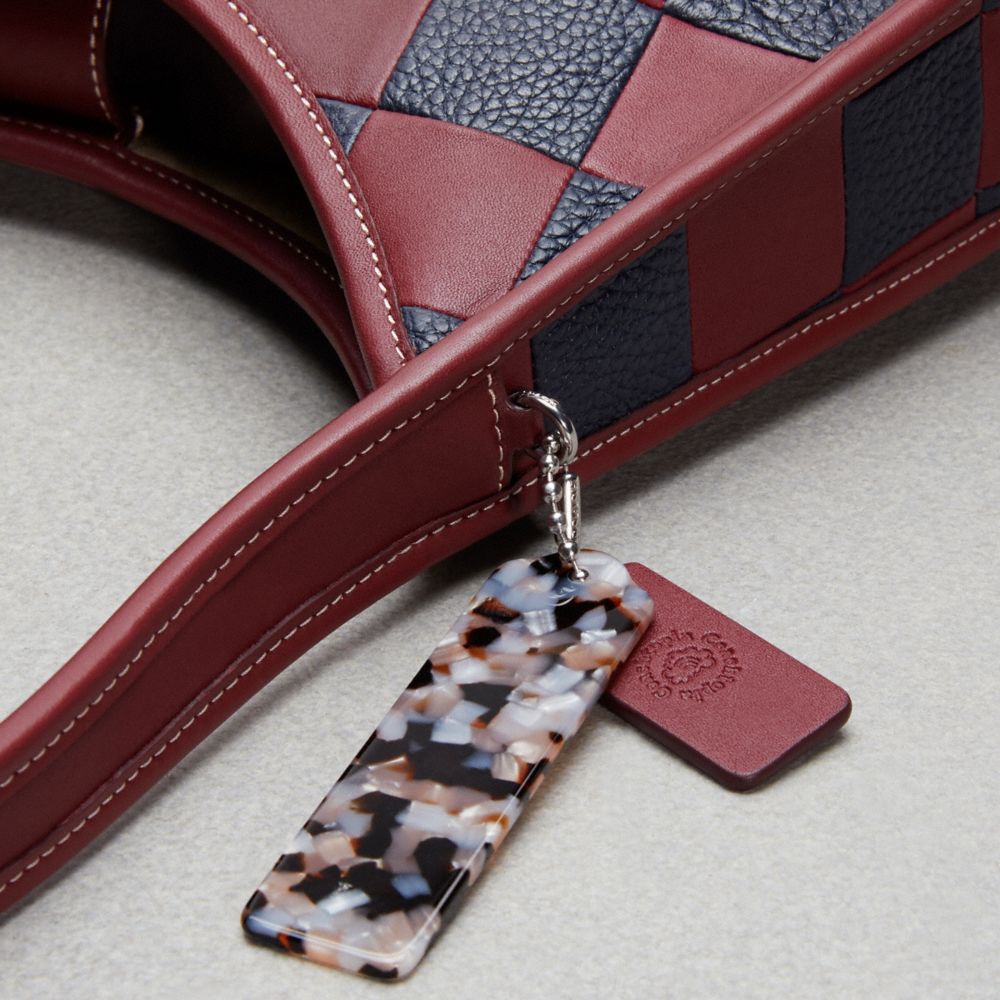 COACH®,Large Ergo In Checkerboard Upcrafted Leather,,Detail View