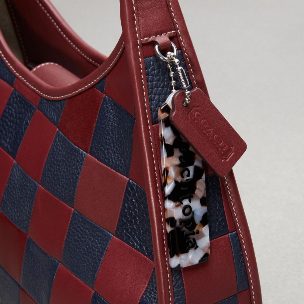 COACH®,Large Ergo In Checkerboard Upcrafted Leather,,Group View