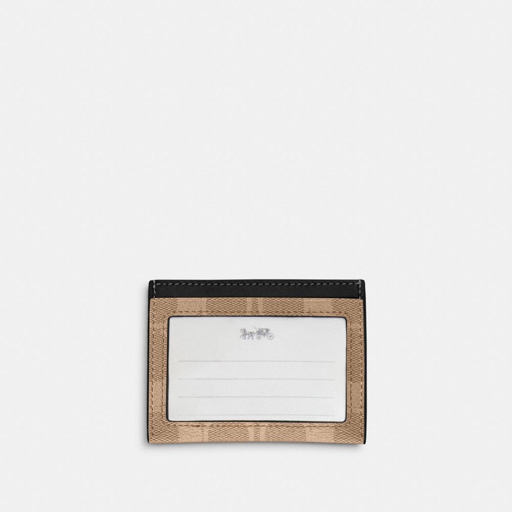 Slim Id Card Case In Signature Canvas