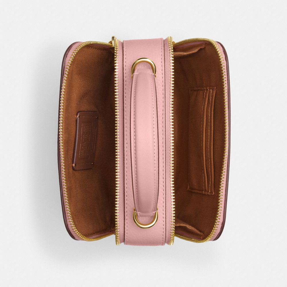 COACH®,COACH X TOM WESSELMANN BOX CROSSBODY BAG,Novelty Leather,Small,Im/Light Pink Multi,Inside View,Top View
