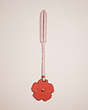 COACH®,REMADE TEA ROSE BAG CHARM,Flower Power,Pink/Multi,Front View