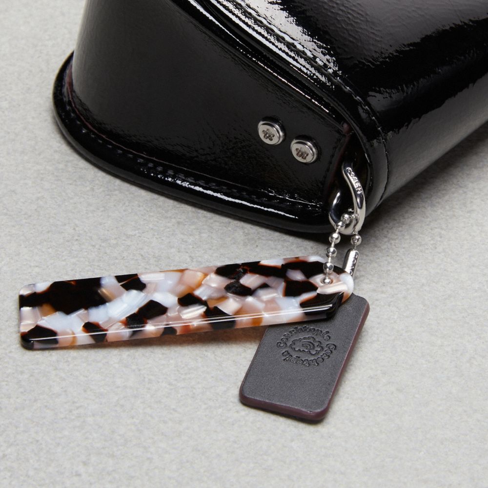COACH®,Wavy Dinky Bag In Crinkle Patent Coachtopia Leather,,Detail View