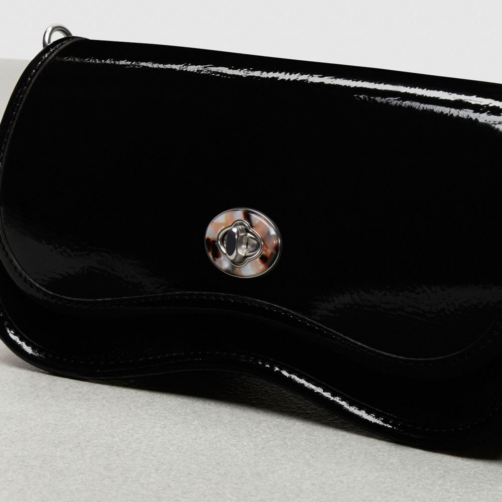 COACH®,Wavy Dinky Bag In Crinkle Patent Coachtopia Leather,,Closer View