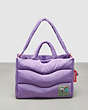 COACH®,Coachtopia Loop Quilted Wavy Tote,Recycled Polyester,Large,Coachtopia Loop,Iris,Front View