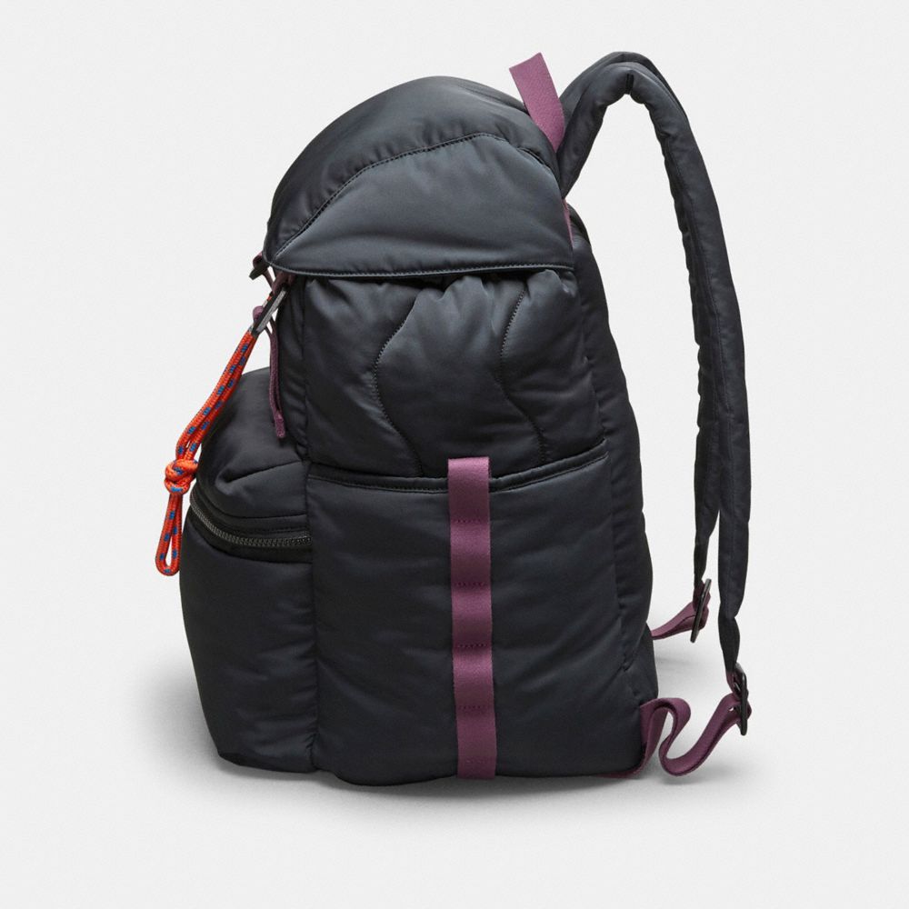 COACH®,Coachtopia Loop Backpack,Recycled Polyester,Large,Coachtopia Loop,Black,Group View