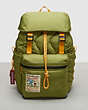 COACH®,Coachtopia Loop Backpack,Olive Green,Front View