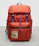 COACH®,Coachtopia Loop Backpack,Large,Deep Orange,Front View