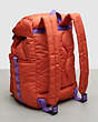 COACH®,Coachtopia Loop Backpack,Large,Deep Orange,Angle View
