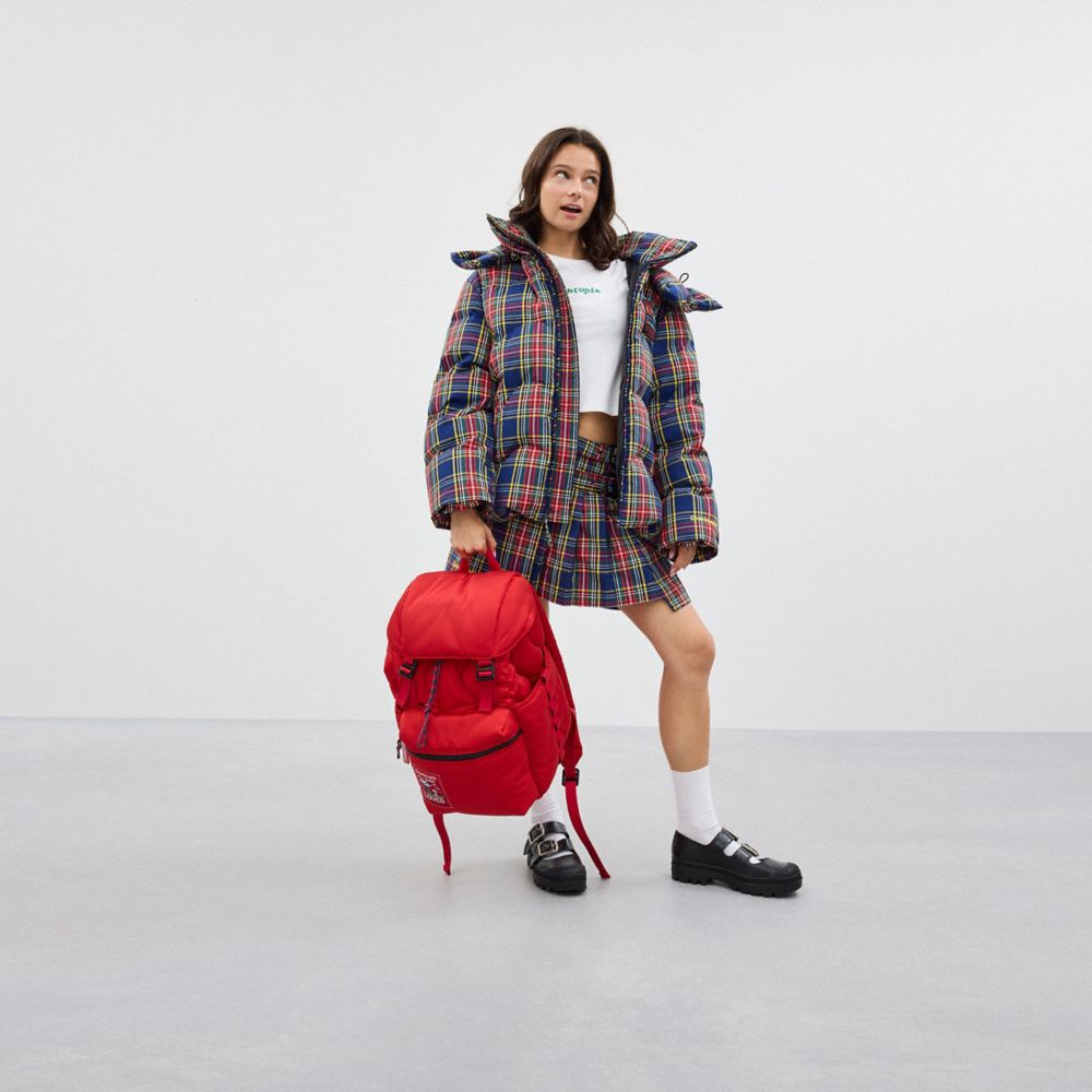 Shop Coach Topia Loop Backpack In Red