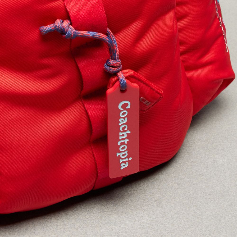 Shop Coach Topia Loop Backpack In Red
