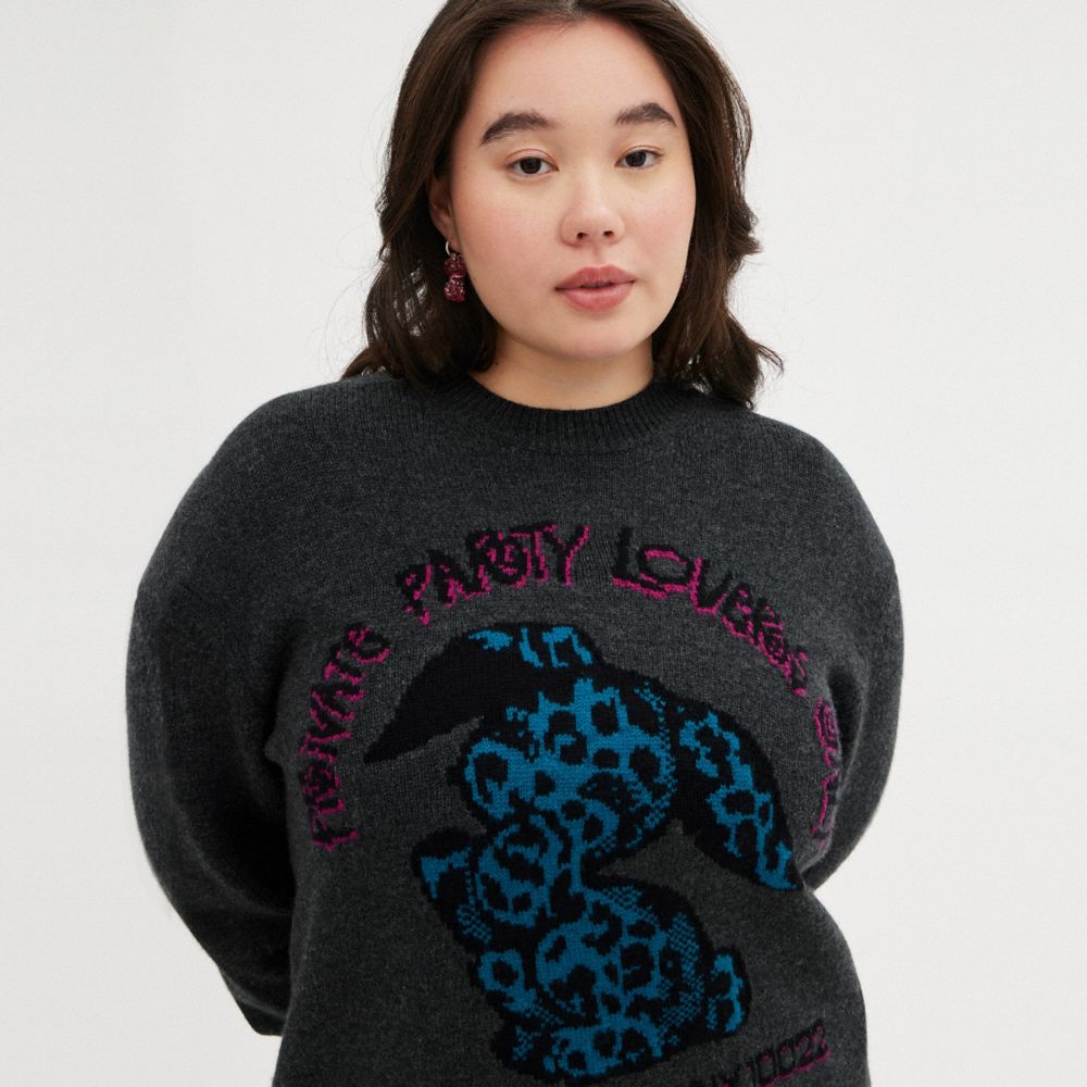 Coach bunny clearance sweatshirt