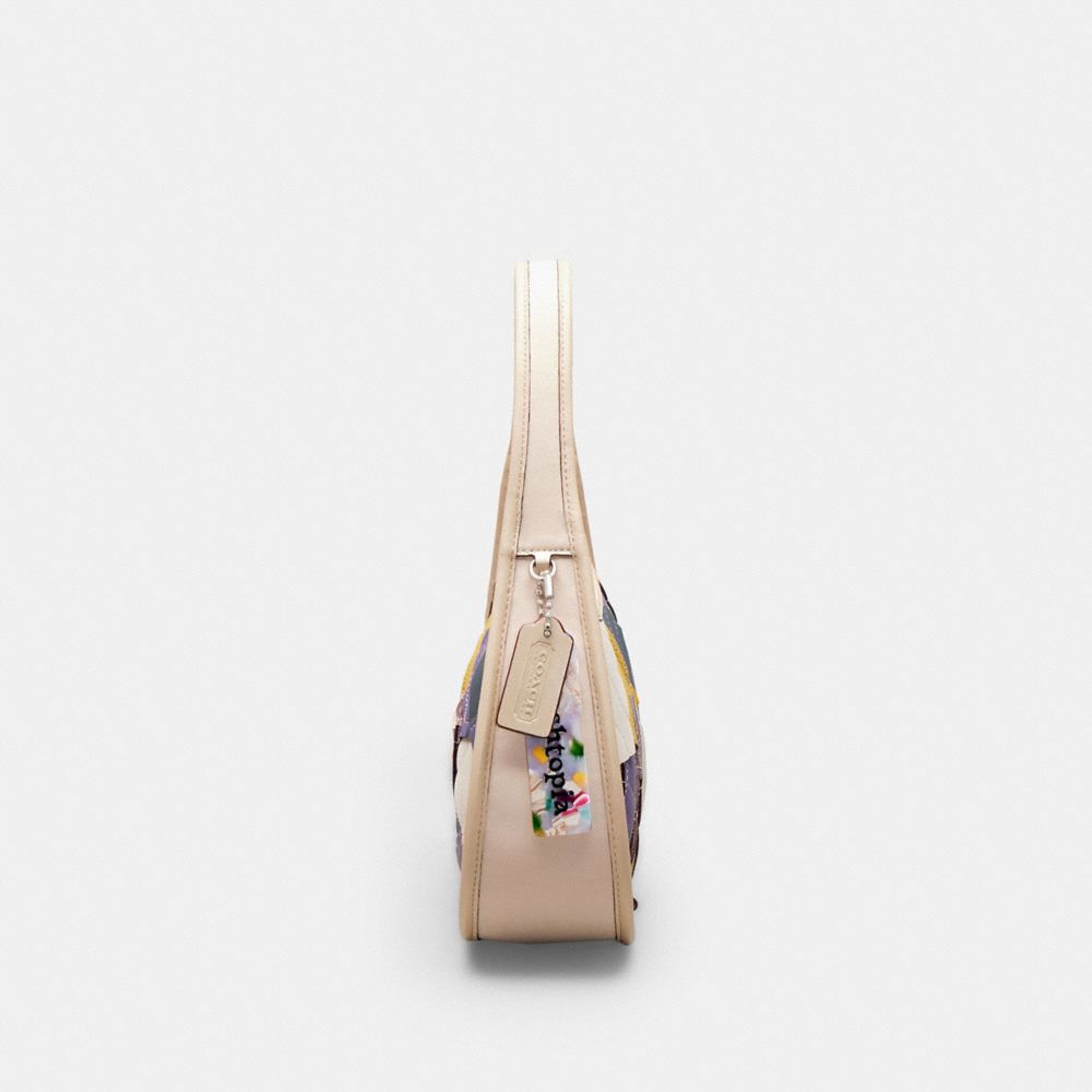COACH®,Ergo Bag In Scrappy Patchwork Upcrafted Leather,Leather,Lining Leather,Acrylic,Shoulder Bag,Plastic,Piping,Patchwor...,Multi Color,Group View