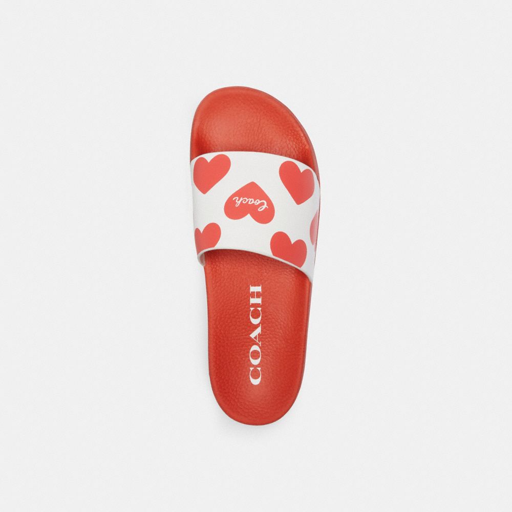 サンダル・ミュール coach Udele Sport Slide With Valentine's Print CQ092 COACH Women's Udele Valentines Slide Sandals | Bloomingdale's