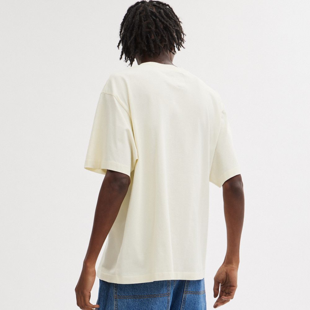 COACH®,T-SHIRT LIL NAS X DROP SOLEIL,Coton,Crème,Scale View