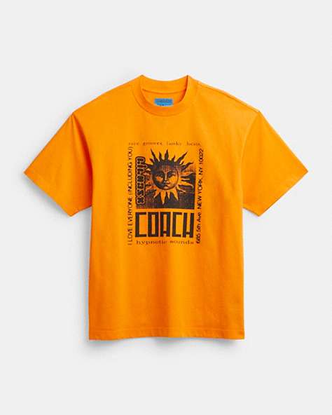 COACH®,T-SHIRT LIL NAS X DROP SOLEIL,Coton,Orange,Front View