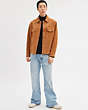 COACH®,SUEDE LEATHER JACKET,Suede,Tan,Scale View